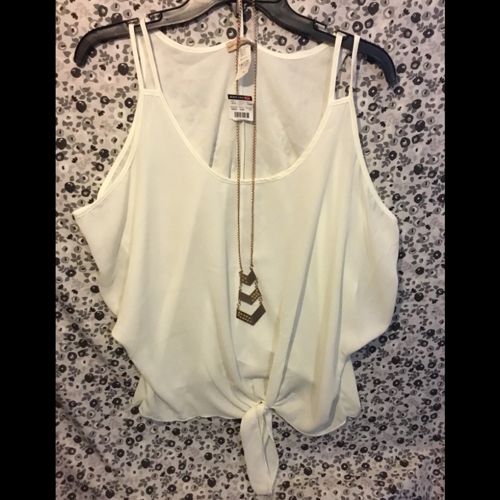 Body Central Tie Front Blouse